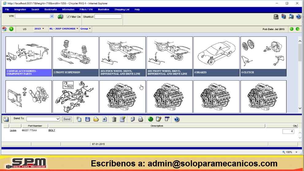 Catálogo Partes Chrysler EPC PAIS