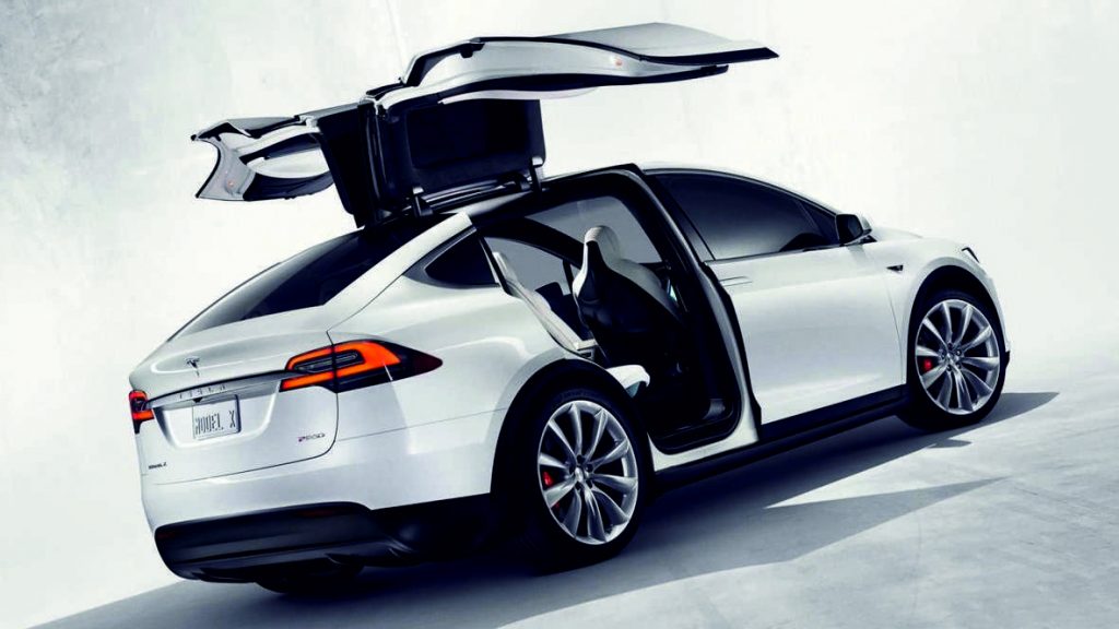 Tesla X Parte externa trasera Tesla X Parte externa trasera