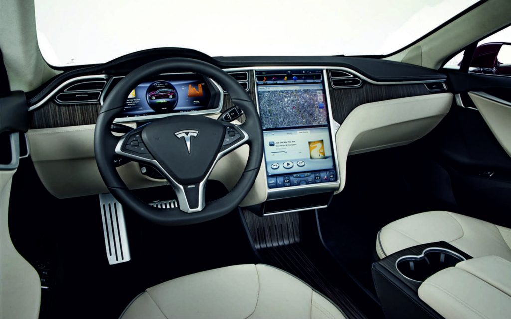 Tesla X parte interna: Tablero Tesla X parte interna: Tablero