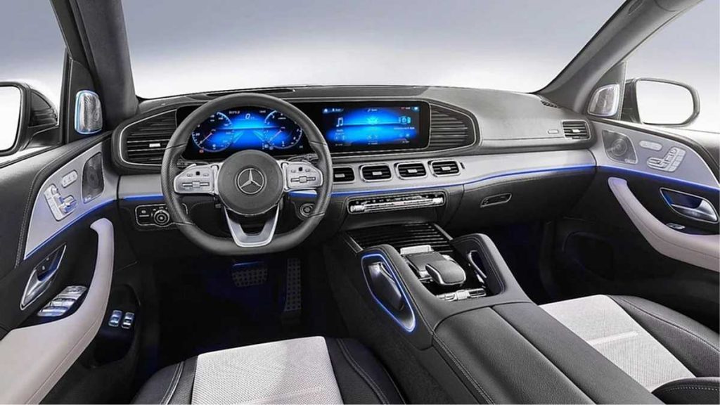 Mercedes Benz GLE 2019 parte Interna sección Tablero Mercedes Benz GLE 2019 parte Interna sección Tablero