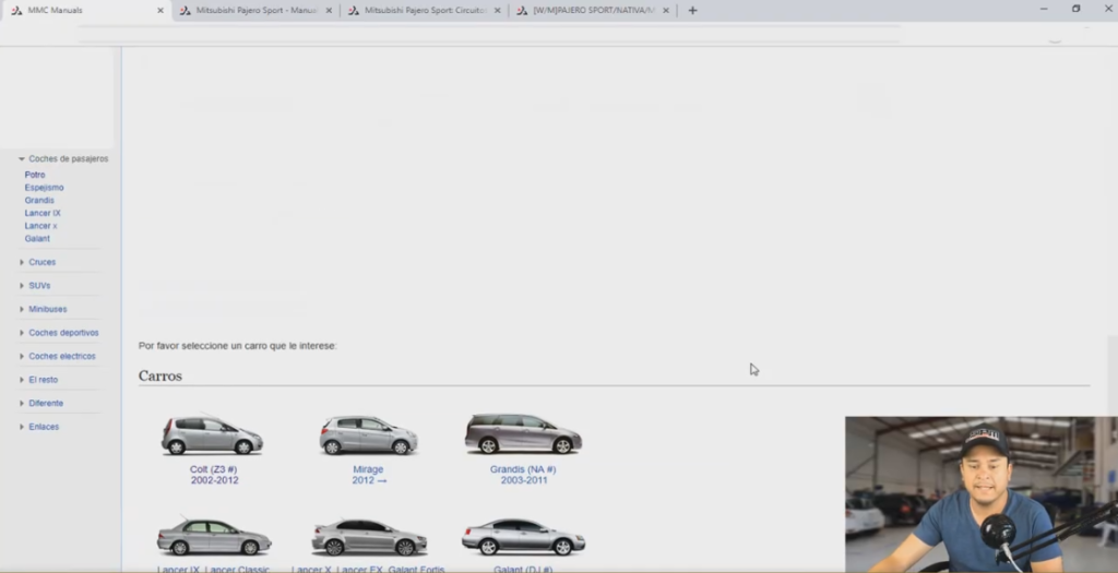 Menú principal Service manual Mitsubishi Menú principal Service manual Mitsubishi